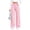 Pink, variant on Womens High Waisted Wide Leg Jeans All Over Heart Pattern Stretch Denim Five Pocket Trousers Black M