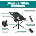 thumbnail image 5 of Adjustable Portable Camping Chair RiseLite Lightweight Compact Folding Chair for Adults, Collapsible Camp Chairs That Folds Up Small, Easy Carry for Travel, Outdoor, Sports, Backpacking, Hiking, 5 of 6