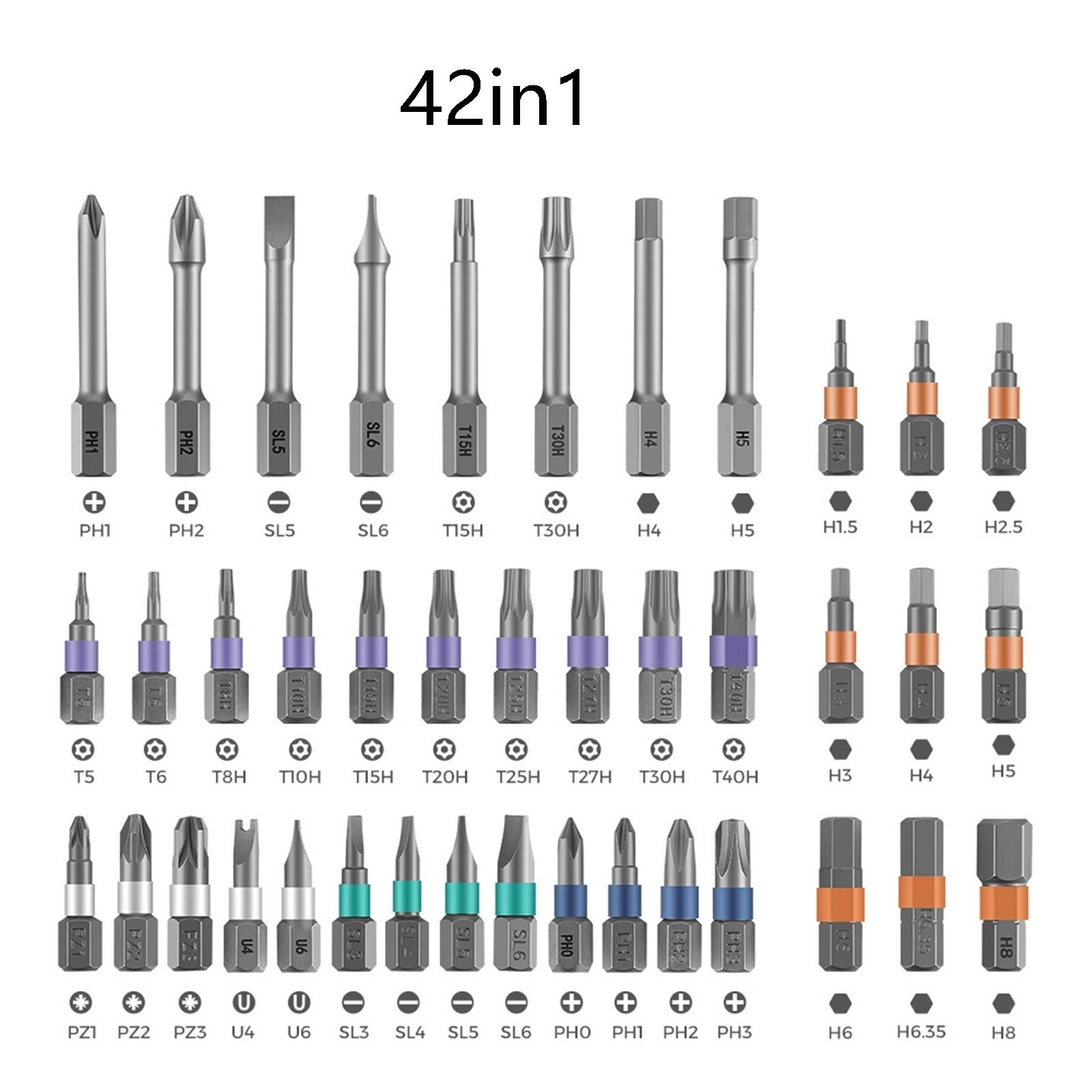 Magnetic Screwdriver Set ,DIY Screwdriver 24 in 1|42 in 1,Multifunctional Toolbox