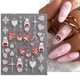 thumbnail image 2 of 5D Relief Cute Bears Snow Nails Stickers Winter Gloves Snowflake Christmas Decoration Design Manicure Decals on New Year JI-5D20, 2 of 4