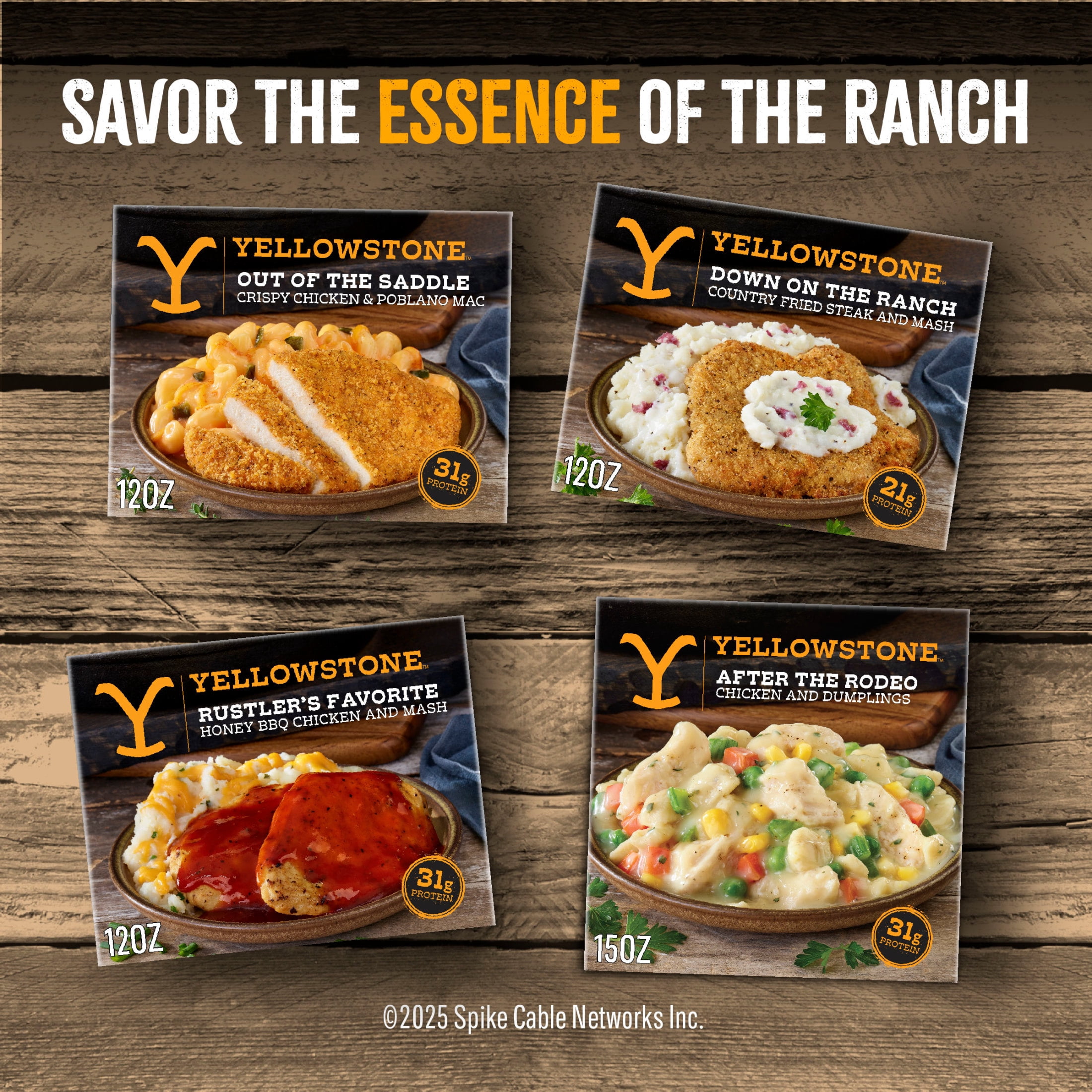 Yellowstone Honey BBQ Chicken and Mash, Single Meals, BBQ Dinner Frozen Chicken Meal  12 oz