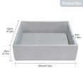 thumbnail image 2 of Piscina de Bolinhas TRENDBOX Extra Grande de Espuma 120x120x35 cm Cinza Claro, 2 of 7