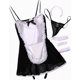 thumbnail image 2 of Zhuge Conjunto de Traje de mucama 5 Piezas, Disfraz de Criada Sexy Talla Grande para Mujer, Lencería Erótica de Alta Calidad para Ocasiones Íntimas, Talla XL, 2 of 5