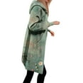 thumbnail image 6 of Floral Print Cardigan for Womens Polar Soft Fleece Velvet Kimono Cover Ups Lounge Warm Long Sleeve Jackets Spring Outfits 2025 Pullover Fall Winter Clothes, 6 of 7