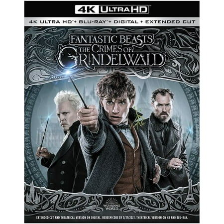 Fantastic Beasts: The Crimes of Grindelwald (4K Ultra HD + Blu-ray + Digital (Best 3d Dvds Blu Ray)