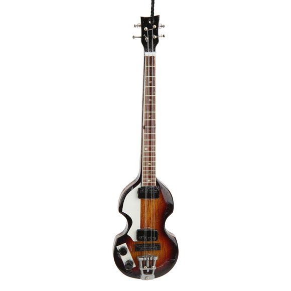 Colección de instrumentos musicales hechos a mano, instrumentos musicales, colgante de bajo, mini colgante de guitarra de madera, colgante de guitarra de madera, funcionalidad inteligente