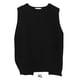 thumbnail image 4 of Qarigey Primavera otoño mujer chaleco portátil lavable Color sólido elegante térmico transpirable suelto señoras sin mangas suéter ropa Prendas para la parte del cuerpo Negro SG Qarigey  AP013743-07, 4 of 6