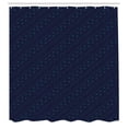 thumbnail image 2 of Ambesonne Abstract Shower Curtain, Green Bird Footprints Art, 69"Wx70"L, Navy Blue and Teal, 2 of 4
