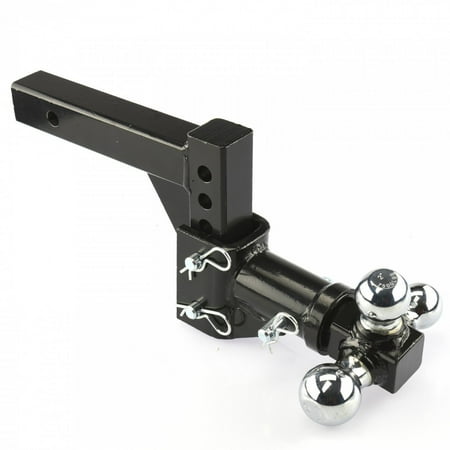 Super Duty Ball Mount - Heavy Duty Triple Ball Tow Hitch Mount Drop Turn Steel Hitch 13