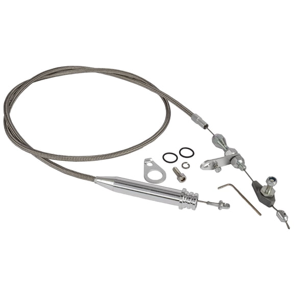 JEGS Transmission Kickdown Cable Kit [GMC/Chevy TH700-R4, Stainless Steel]