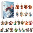 thumbnail image 2 of Wooowa 2025 Christmas Advent Calendar with Dragon Baby and Dinosaur Ornaments, Festive Hanging Decor for Home Xmas Tree, Holiday Accents for Living Room Tabletop, 2 of 7
