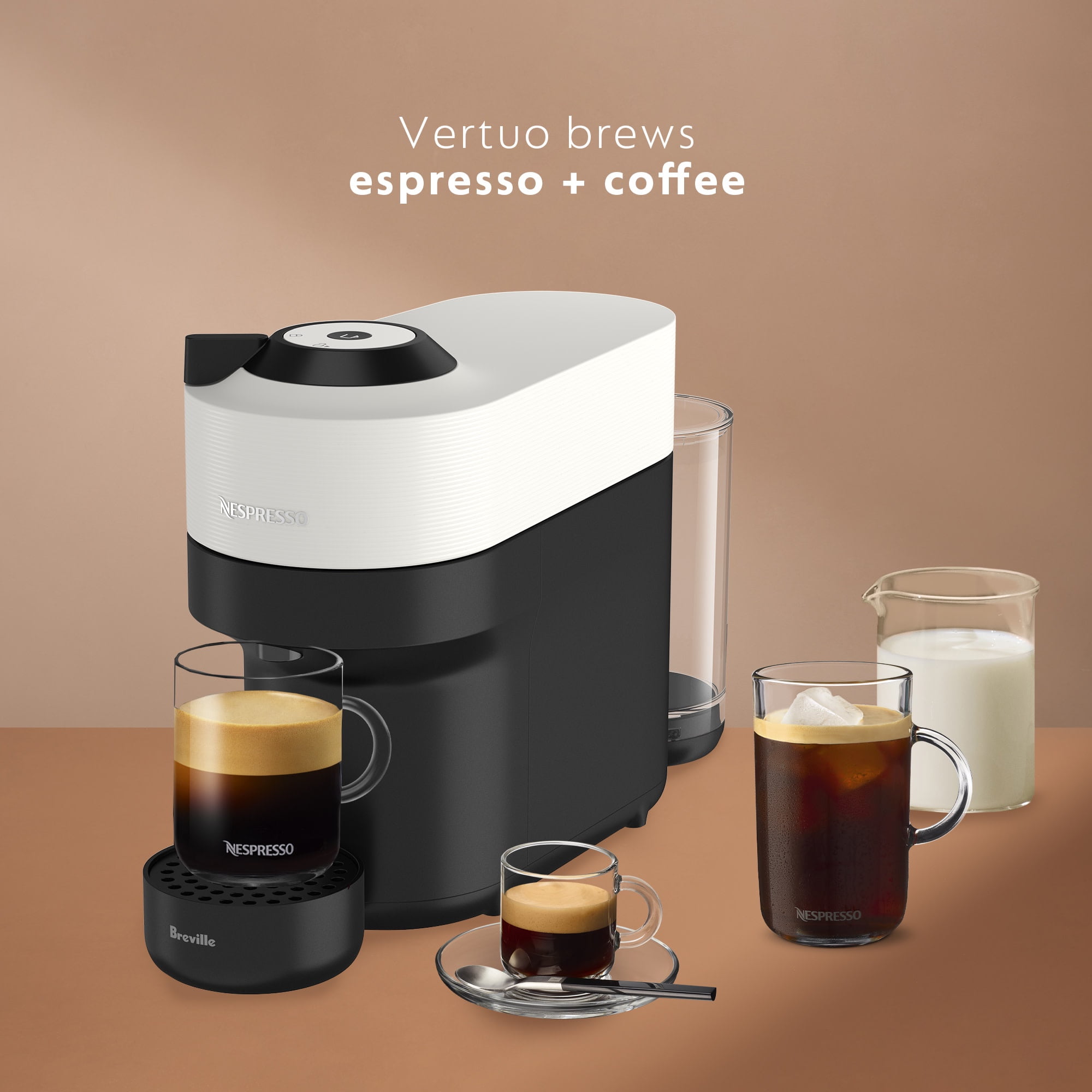 Nespresso Vertuo Pop エスプレッソマシン ホワイト Amazon.com: Nespresso Vertuo Pop+ Coffee and Espresso Maker