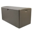 thumbnail image 1 of Plastic Development Group 99-Gallon Resin Outdoor Storage Deck Box, Driftwood, 1 of 10