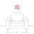 thumbnail image 3 of Creative Products Pink Crown Watercolor 16x20 Canvas Wall Art, 3 of 5