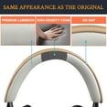 thumbnail image 3 of SOULWIT Lambskin Top+Bottom Headband Cover for Bowers & Wilkins PX8/PX7 s2/PX7 s2e (Do Not Fit PX7) Headphones, Replacement Headstrap Pad Repair Part - Tan, 3 of 4