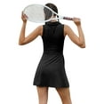 thumbnail image 6 of Two Piece Workout Outfits for Women, Sleeveless Mini Dress with Shorts Summer Athletic Tennis Dress Golf Outfit, 6 of 7