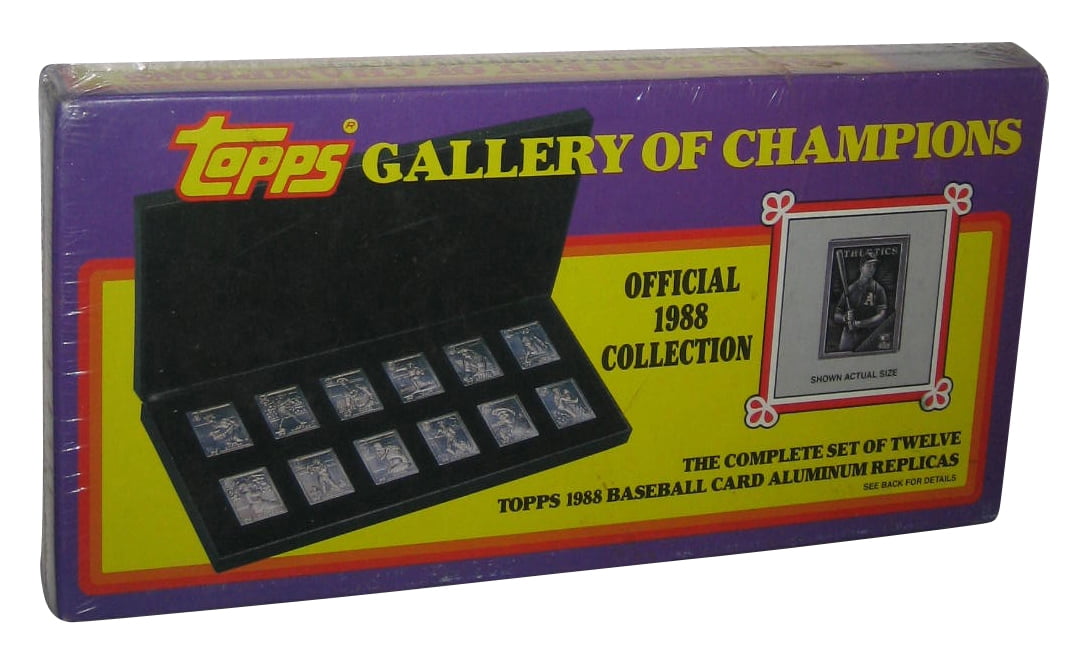 Gallery of Champions (1988) Topps Baseball Aluminum Card Replica Set