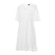 thumbnail image 3 of SAYOO , vestido de chifón de verano para mujer, vestido informal de media manga con cuello en V y estampado de puntos de Color sólido para fiesta SAYOO  Moda, 3 of 9