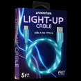 thumbnail image 3 of Liquipel Powertek USB-A to USB-C Light-Up Cable - Blue, 3 of 7