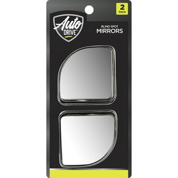 Auto Drive 2 Piece Quarter Round Adjustable Blind Spot Mirrors Chrome, 71173W