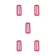 thumbnail image 2 of ZheElen Weight Belt Slide Keeper Equipment Professional Jacket Buckle Holder Buckles Scuba Diving Webbing Harness Retainer Tool Red 5Set, 2 of 6