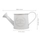 thumbnail image 2 of unbranded Decorative Metal Bucket White Iron Watering Can for Indoor and Outdoor Plants, 2 of 7