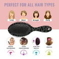 thumbnail image 7 of Hair Brush Black Leopard Cushion Base Hair Brushes Touch Paddle Double Sided Pattern Oval Hairbrush, 7 of 7