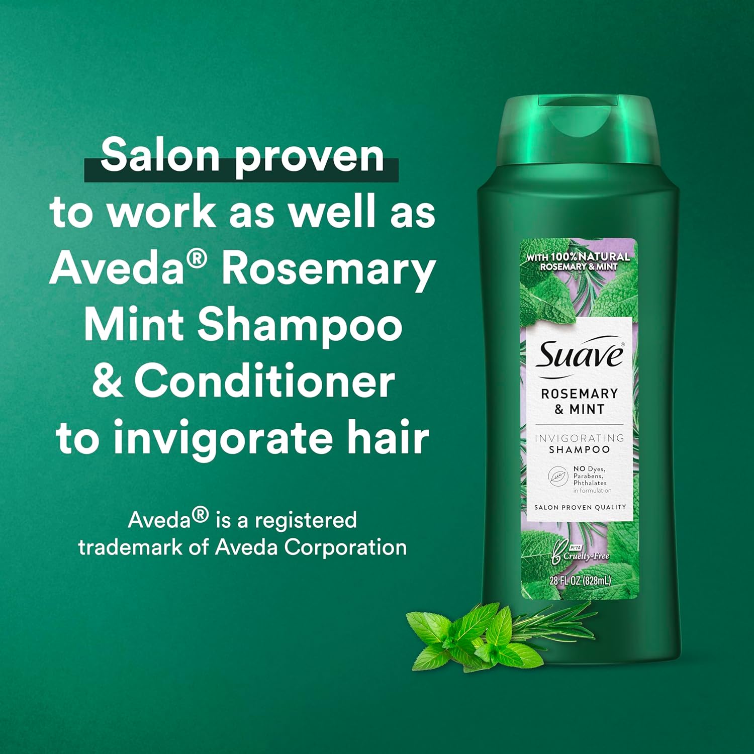 Suave Professionals Invigorating Shampoo, Rosemary & Mint, 28 fl oz - image 5 of 8