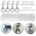 thumbnail image 2 of 3-Inch Flagpole Decoration Ball Flagpole Flagpole Accessories Flagpole Parts Set, 2 of 8