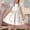 Beige A, variant on Girls Dress Flutter Sleeve Cute Bunny Print Summer Casual A-Line Dress for Teens Green Size 13