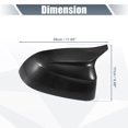 thumbnail image 3 of 1 Pair Car Rear View Mirror Cover Cap Overlay Black Carbon Fiber Pattern for BMW X3 G01 IX3 Guard Covers, 3 of 6