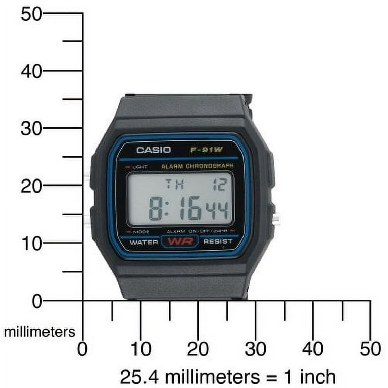 Casio F91W-1 - Reloj deportivo digital con correa de resina clásica
