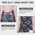 thumbnail image 6 of Pioneer Flower Floral Print Pattern Apron for Women and Men, Cotton Linen Waterproof with Pockets, Adjustable, 33x27 Inch for Kitchen, Gardening, BBQ, Salon, 6 of 6