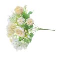 thumbnail image 4 of Flor de peonía artificial oficina en casa ramo floral decoración fiesta tela de seda peonía falsa, champán blanco Methold HA6619-04B, 4 of 6