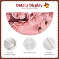 thumbnail image 3 of Rateoe Delicate Pink Carnations Pattern Christmas Tree Skirt with Ties, Christmas Tree Decorations, Farmhouse Christmas Decor Xmas Holiday Decorations-48", 3 of 6
