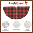 thumbnail image 3 of Defioc Red Black Plaid for Christmas Tree Skirt Snowman Xmas Tree Skirt Farmhouse Christmas Decorations Tree Mat for Holiday Party Decor-30", 3 of 6