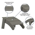 thumbnail image 4 of Flash Furniture Sawyer Poly Resin Wood Adirondack Chair Foot Rest - Gray, 4 of 9