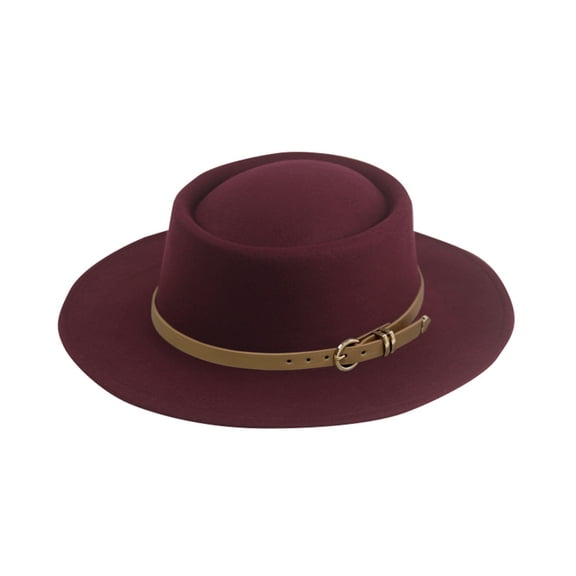 COOLHOOD Woolen Homburg Fedoras Hat Exotic Hat for Women Men Photo Props Western for Men Women Unisex Wear Headwear