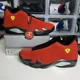 thumbnail image 1 of N I-K-E A i r-Jor-dan 14 Retro “Ferrari” Red Men's Size 11.5?IF5015-600 2025 NEW????, 1 of 6