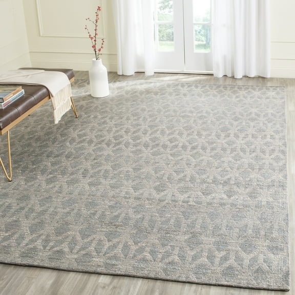 SAFAVIEH Cape Cod Danita Geometric Area Rug, Gray/Gold, 8' x 10'