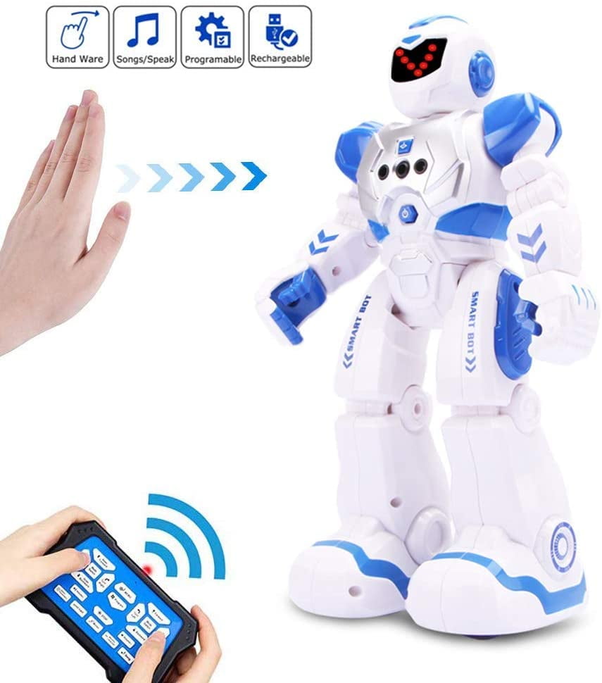 RC SPACE FIGHTER ROBOT Radio Remote Control R/C Walk Dance Shoot Slide Toy Gift 