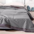 thumbnail image 5 of Cotton Cooling Blanket for Hot Sleepers & Night Sweats,All-Season Temperature-Regulating Quilt with 3x Breathability,Lightweight Machine-Washable (Twin/Queen/King) for Bed,Sofa,Travel & Gifts Gray, 5 of 8
