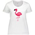 thumbnail image 3 of Inktastic Pink Flamingo Women's Plus Size T-Shirt, 3 of 5