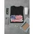 thumbnail image 3 of Brush Painting Of  Usa Flag T-Shirt Men -Image by Shutterstock, Male XX-Large, 3 of 4