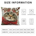 thumbnail image 5 of PHYHOO Christmas Pillow Cover Merry Christmas Cat Decoration Holiday Farmhouse Pillow Case Decor for Home Sofa Couch, 5 of 5