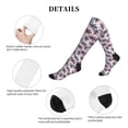 thumbnail image 5 of Lsque Tropics Palm Trees Pattern Sport Compression Socks for Men & Women 15-20 mmHg Knee High Nurse Pregnant Running Medical and Travel Athletic, 5 of 6