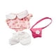 thumbnail image 4 of Ropa para muñecas CUTICAT Mini de 6 pulgadas traje rosa con bolso cruzado, 4 of 8