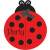 1PK Ladybug Fancy Diecut Gatefold Invitations ,Party Supplies & Decorations