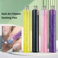 thumbnail image 3 of 5 Petal Nail Art Dotting Pen, One Press Flower Design Tool for DIY Manicure, 3 of 9