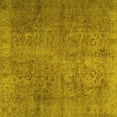 thumbnail image 1 of Ahgly Company Machine Washable Indoor Square Persian Yellow Traditional Area Rugs, 5' Square, 1 of 4